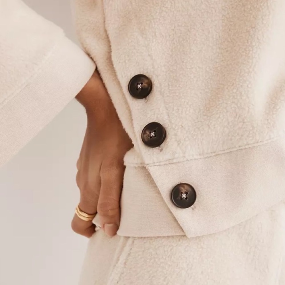 Madewell Brushed Side Button Relaxed Sweatshirt - Picture 4 of 11